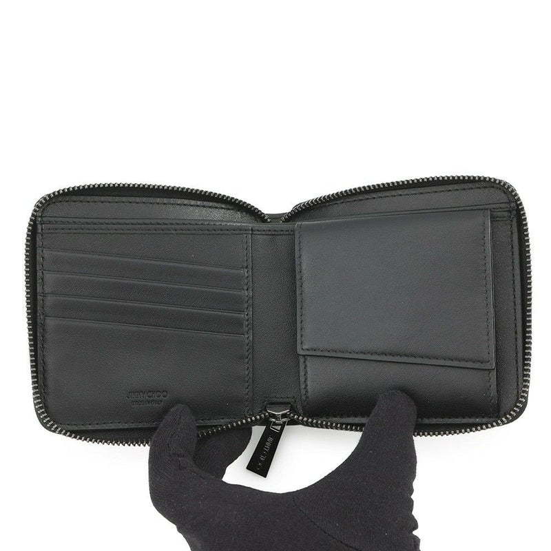 ジミーチュウ 二つ折り財布 LAWRENCE ローレンス スタースタッズ LAWRENCEAHQ JIMMY CHOO ラウンドファスナー