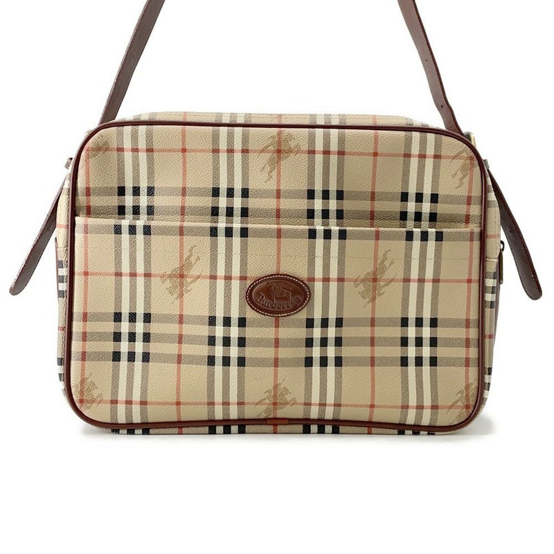 バーバリー ショルダーバッグ ノバチェック ビジネスバッグ PVC BURBERRY 2way