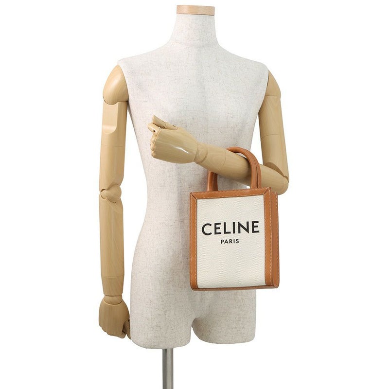 セリーヌ ハンドバッグ ミニ バーティカル カバ キャンバス レザー 193302 CELINE 2way