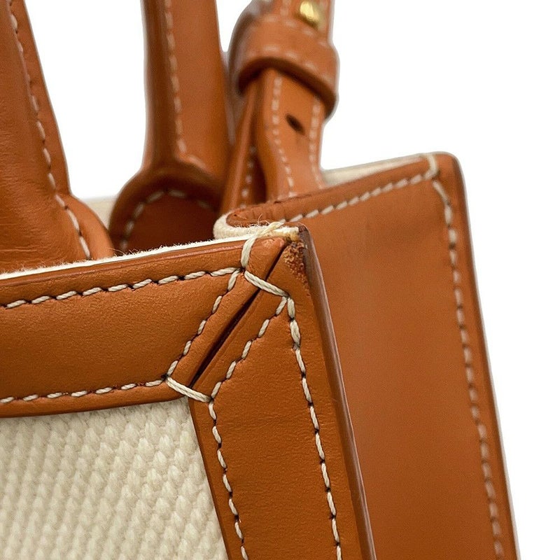 セリーヌ ハンドバッグ ミニ バーティカル カバ キャンバス レザー 193302 CELINE 2way