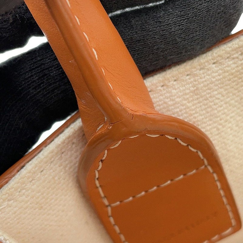 セリーヌ ハンドバッグ ミニ バーティカル カバ キャンバス レザー 193302 CELINE 2way