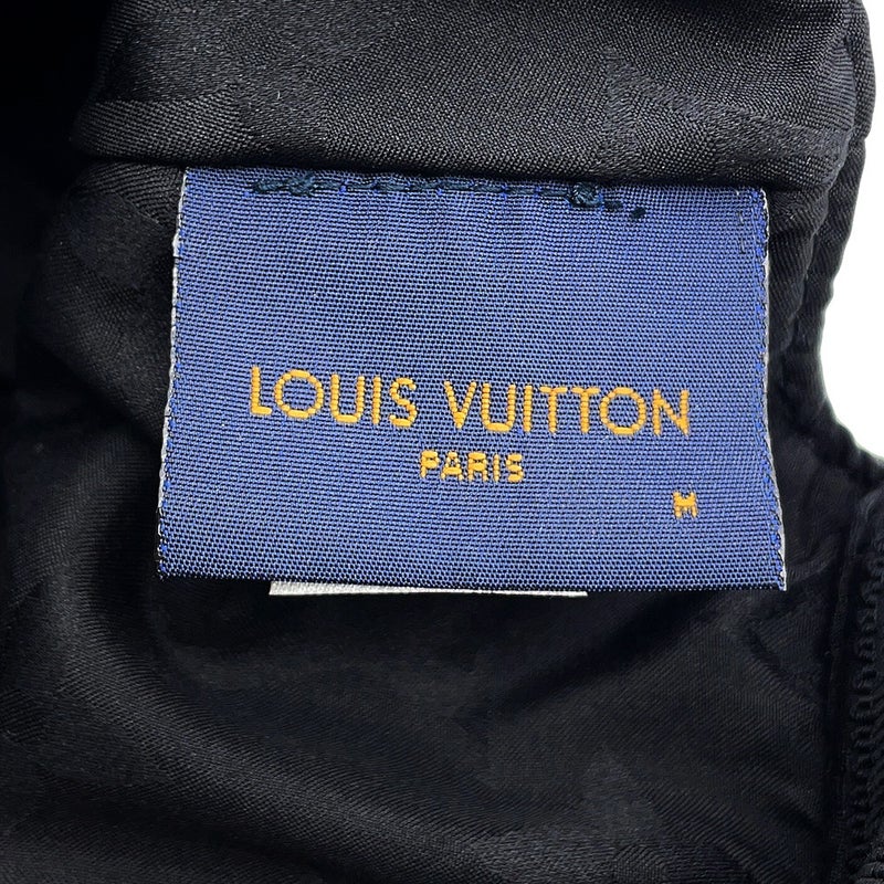 ルイヴィトン キャップ シェアリング ラムレザー ムートン サイズM M00493 LOUIS VUITTON 帽子 ブラック 黒