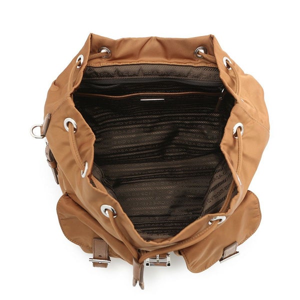 プラダ リュック ミディアム Re-Nylon バックパック ナイロン 1BZ811 PRADA リュックサック ブラウン バッグ