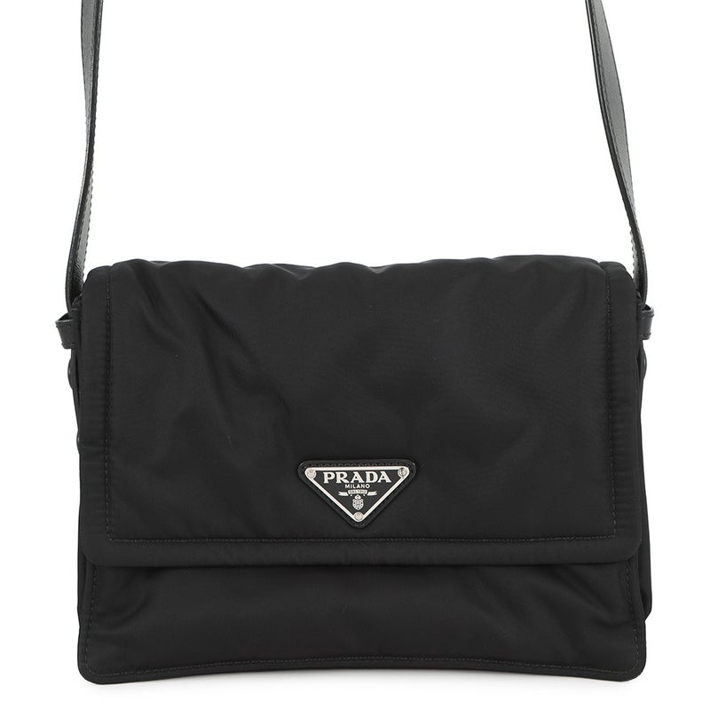 プラダ ショルダーバッグ スモール パデッド Re-Nylon ナイロン 1BD313 PRADA 黒