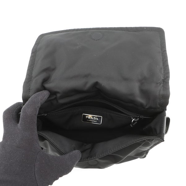 プラダ ショルダーバッグ スモール パデッド Re-Nylon ナイロン 1BD313 PRADA 黒