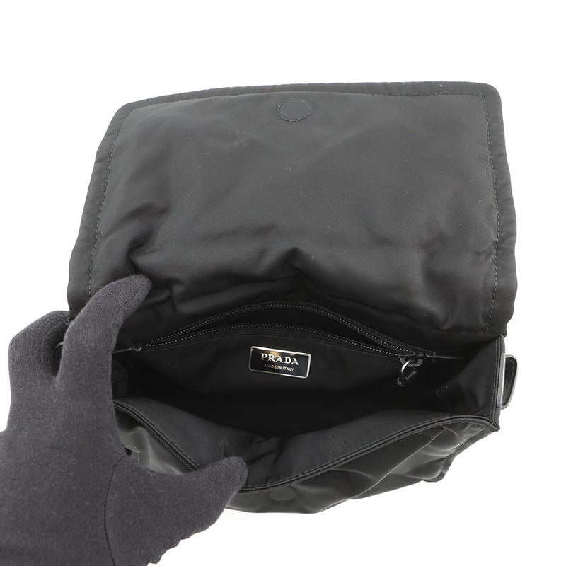 プラダ ショルダーバッグ スモール パデッド Re-Nylon ナイロン 1BD313 PRADA 黒