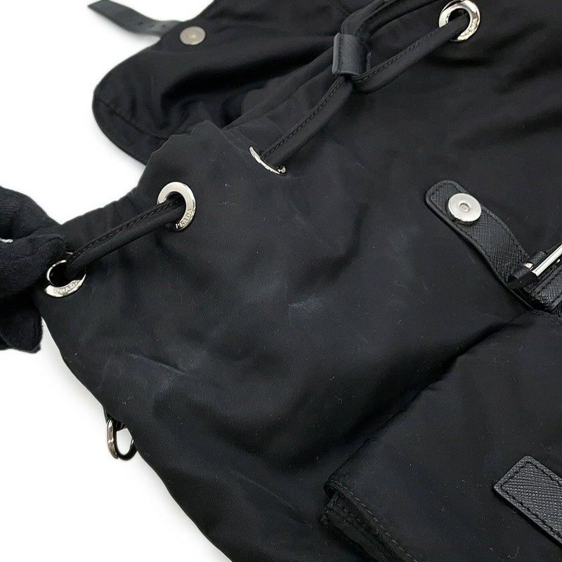 プラダ リュック ポーチ付き Re-Nylon バックパック ナイロン 1BZ811 PRADA バッグ リュックサック 黒
