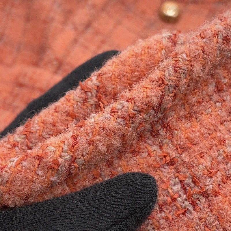 シャネル ジャケット ノーカラー ツイード ココマーク レディースサイズ40 P77694 CHANEL アウター