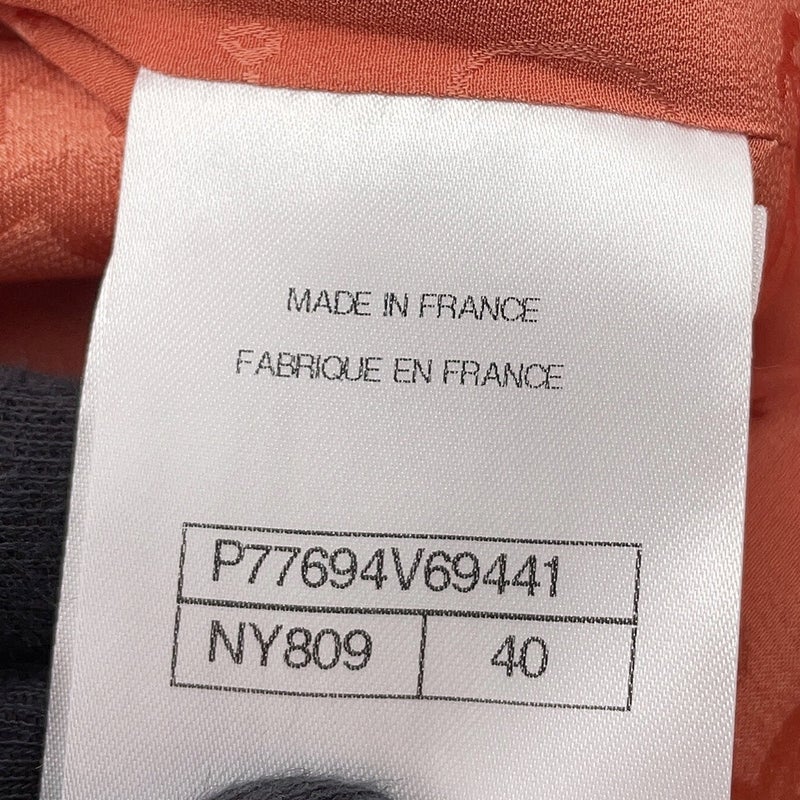 シャネル ジャケット ノーカラー ツイード ココマーク レディースサイズ40 P77694 CHANEL アウター