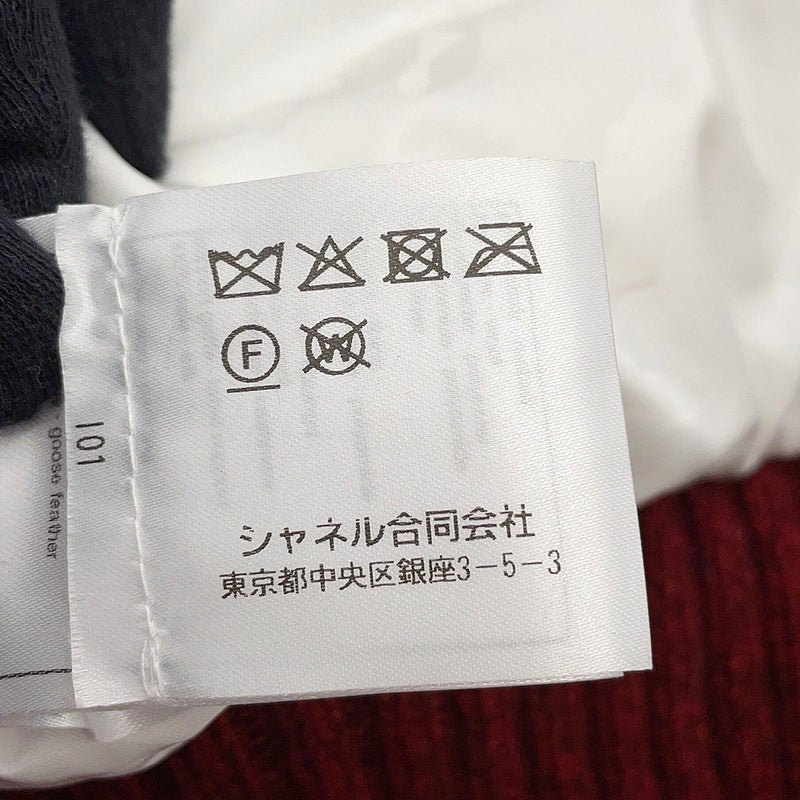 シャネル ダウンベスト ツイード ストライプ レディースサイズ34 モヘア ウール P77367 CHANEL アパレル アウター