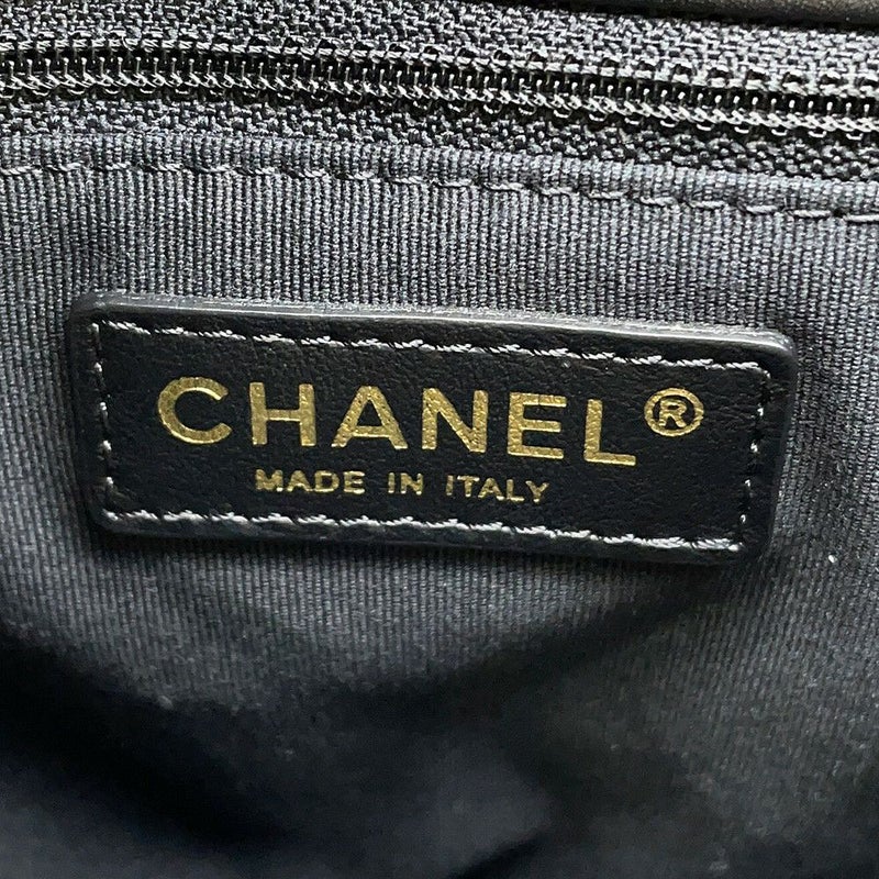 シャネル チェーンショルダーバッグ バケット ココマーク マトラッセ ラムスキン AS3946 CHANEL ポーチ付き 黒