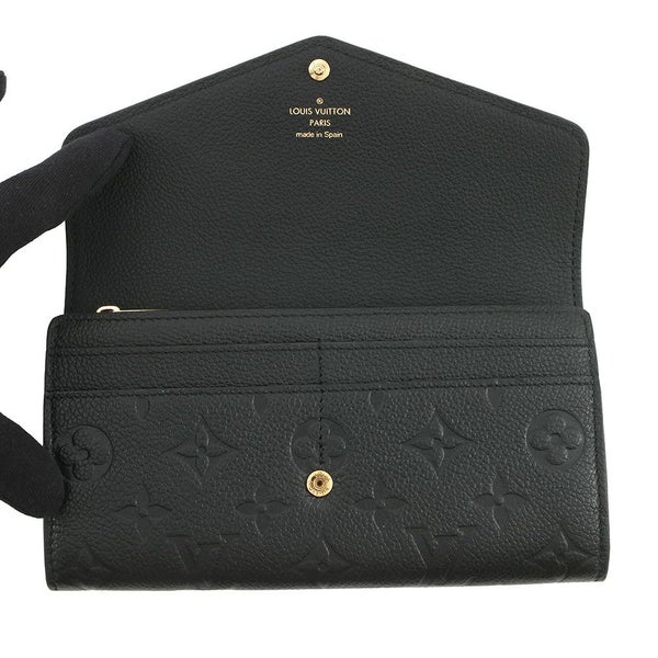 ルイヴィトン 長財布 モノグラム・アンプラント ポルトフォイユ・サラ M82257 LOUIS VUITTON 黒 ブラック