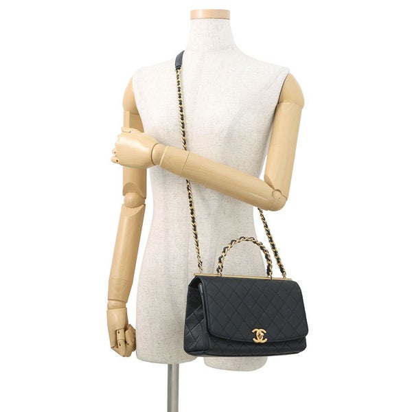 シャネル チェーンショルダーバッグ マトラッセ トップハンドル ラムスキン AS1749 CHANEL 2wayショルダーバッグ