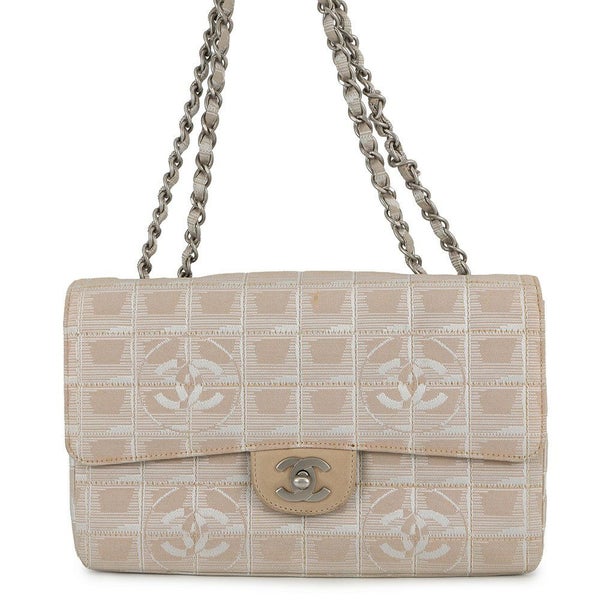 シャネル チェーンショルダーバッグ ココマーク ニュートラベルライン ナイロンジャガード A15285 CHANEL