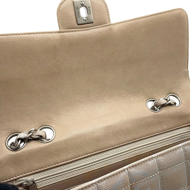 シャネル チェーンショルダーバッグ ココマーク ニュートラベルライン ナイロンジャガード A15285 CHANEL