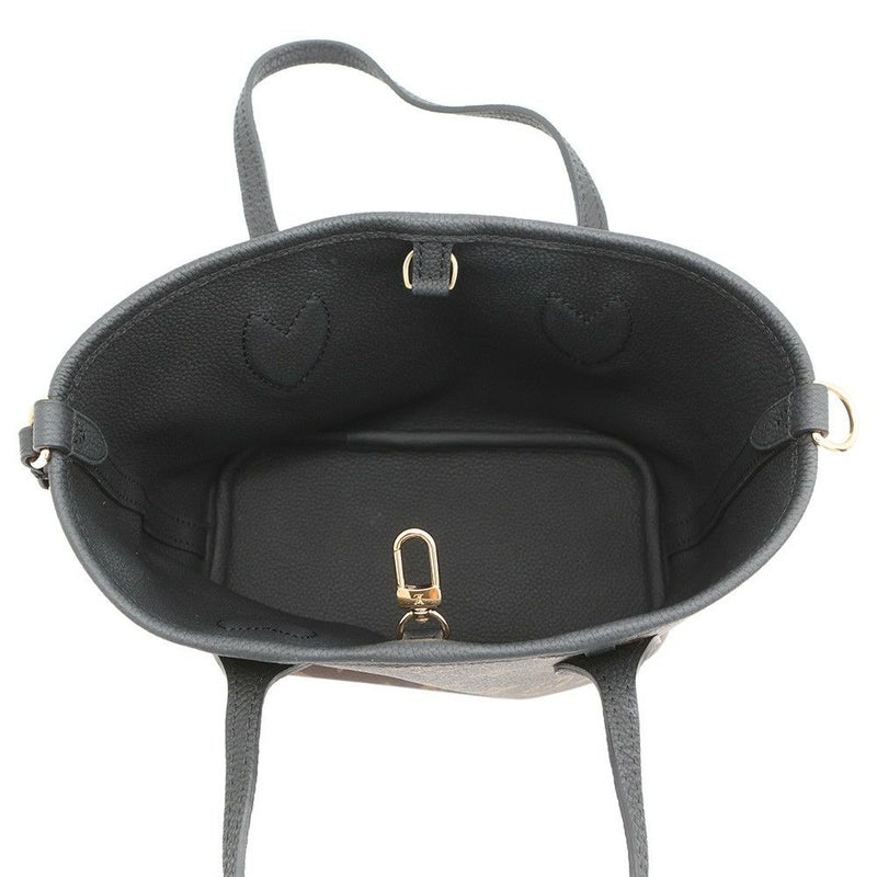 ルイヴィトン トートバッグ モノグラム/グレインレザー ネヴァーフル・インサイドアウト BB M12099 2way ショルダー 黒 ブラック