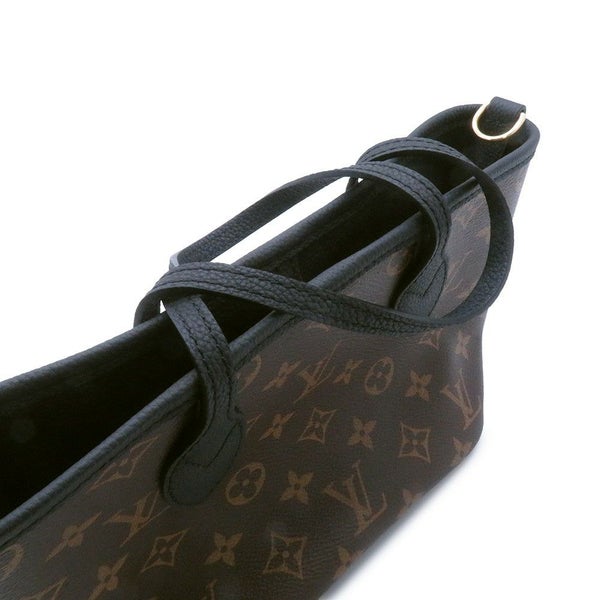 ルイヴィトン トートバッグ モノグラム/グレインレザー ネヴァーフル・インサイドアウト BB M12099 2way ショルダー 黒 ブラック