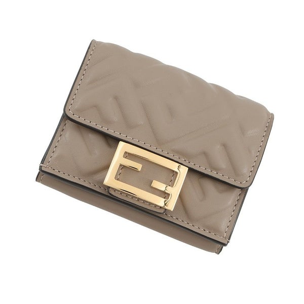 フェンディ 三つ折り財布 バケット マイクロ ナッパレザー 8M0395 FENDI 財布 折りたたみ コンパクトウォレット