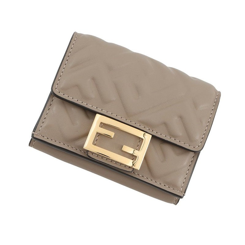 フェンディ 三つ折り財布 バケット マイクロ ナッパレザー 8M0395 FENDI 財布 折りたたみ コンパクトウォレット