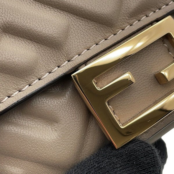 フェンディ 三つ折り財布 バケット マイクロ ナッパレザー 8M0395 FENDI 財布 折りたたみ コンパクトウォレット