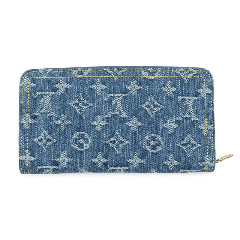 ルイヴィトン 長財布 モノグラム・チェリー デニム LV × TM ジッピー・ウォレット M23161 村上隆コラボ