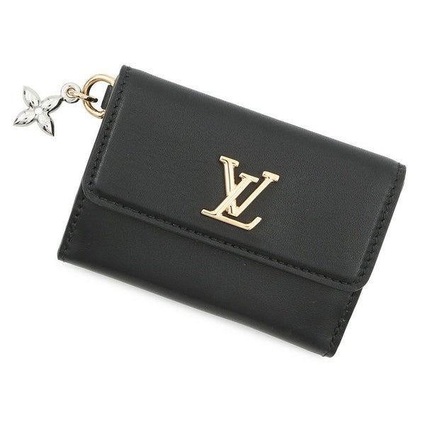 ルイヴィトン 三つ折り財布 カーフレザー ミニ トリフォールド ウォレット・LV ブルーム M15081 黒 ブラック