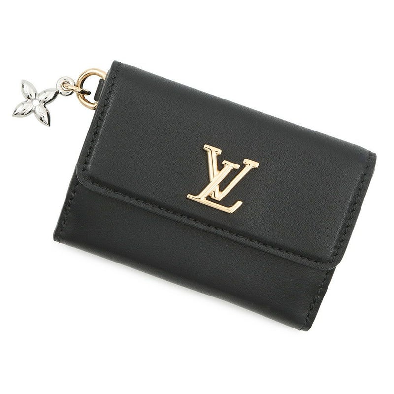 ルイヴィトン 三つ折り財布 カーフレザー ミニ トリフォールド ウォレット・LV ブルーム M15081 黒 ブラック