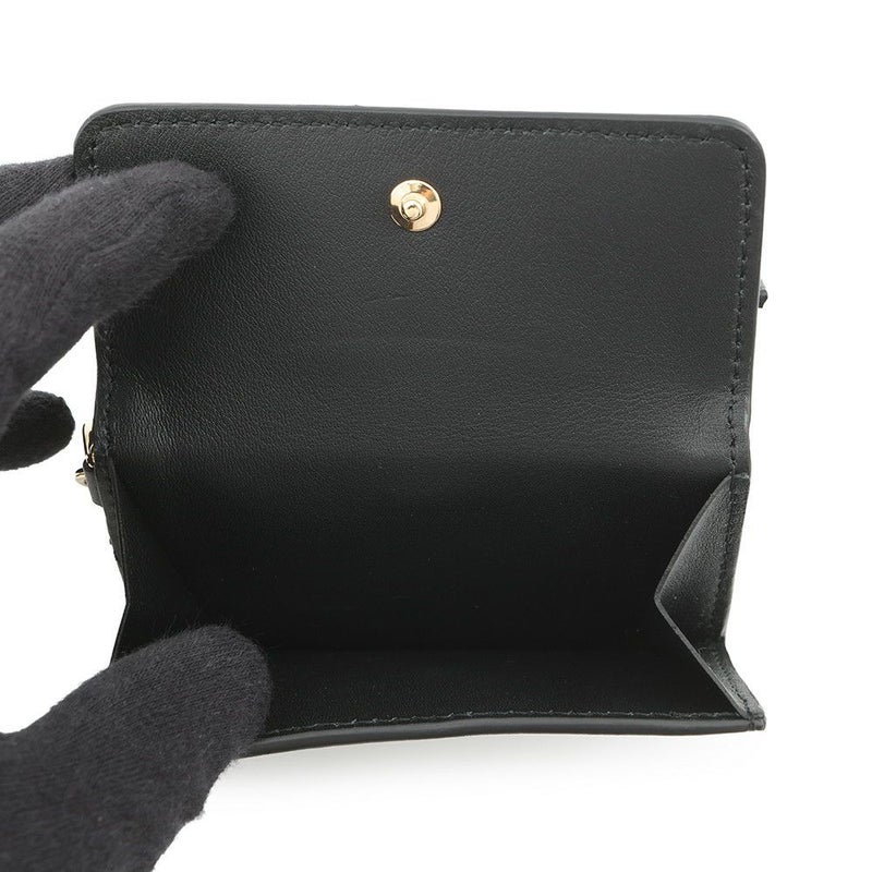 ルイヴィトン 三つ折り財布 カーフレザー ミニ トリフォールド ウォレット・LV ブルーム M15081 黒 ブラック