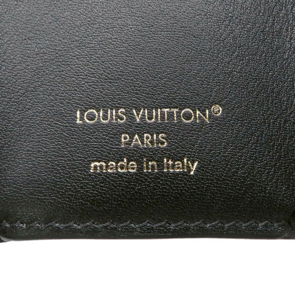 ルイヴィトン 三つ折り財布 カーフレザー ミニ トリフォールド ウォレット・LV ブルーム M15081 黒 ブラック