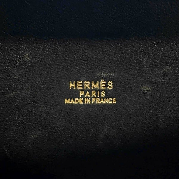 エルメス ハンドバッグ カデナ ケリー ブラック/ゴールド金具 ヴォーガリバー □C刻印 黒