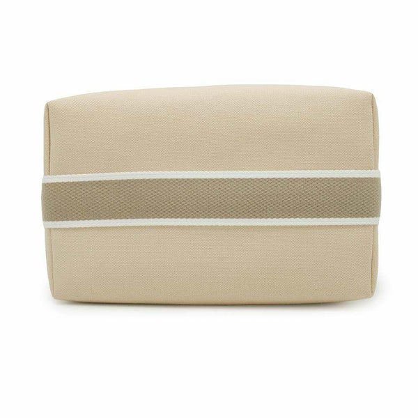 エルメス ポーチ ブリッド・ア・ブラックGM ベージュ/シルバー金具 キャンバス HERMES バッグ 小物入れ