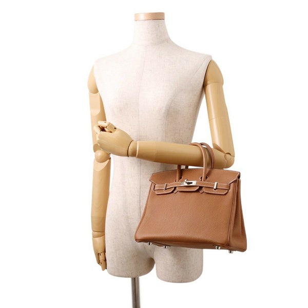 エルメス バーキン25 ゴールド/シルバー金具 トゴ C刻印 HERMES Birkin ハンドバッグ