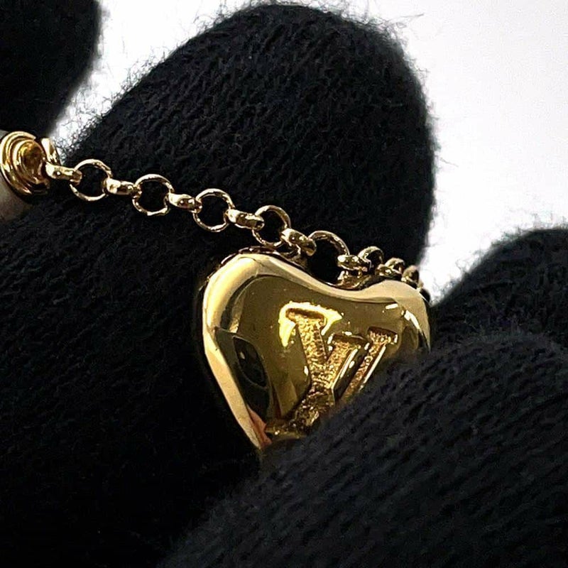 ルイヴィトン ネックレス パンダント LVハート フェイクパール M01042 LOUIS VUITTON アクセサリー