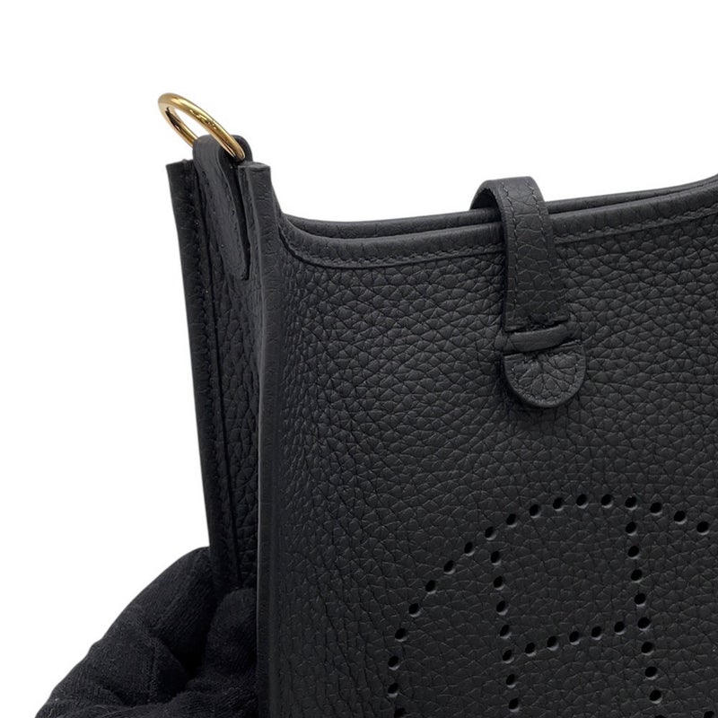 エルメス エブリンTPM 111cm アマゾン ブラック/ゴールド金具 トリヨンクレマンス K刻印 黒
