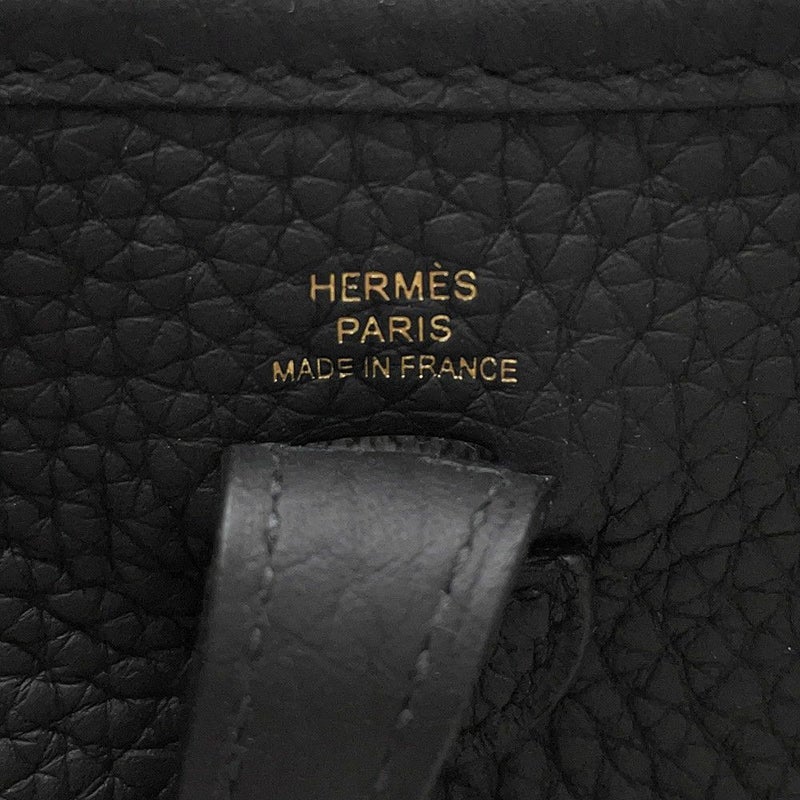 エルメス エブリンTPM 111cm アマゾン ブラック/ゴールド金具 トリヨンクレマンス K刻印 黒