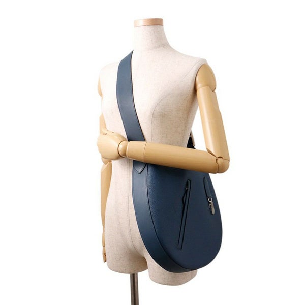 エルメス ショルダーバッグ アルソン ブルードプリュス/シルバー金具 トゴ B刻印