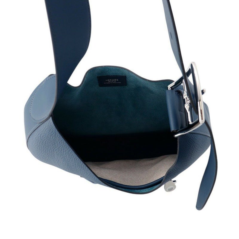 エルメス ショルダーバッグ アルソン ブルードプリュス/シルバー金具 トゴ B刻印