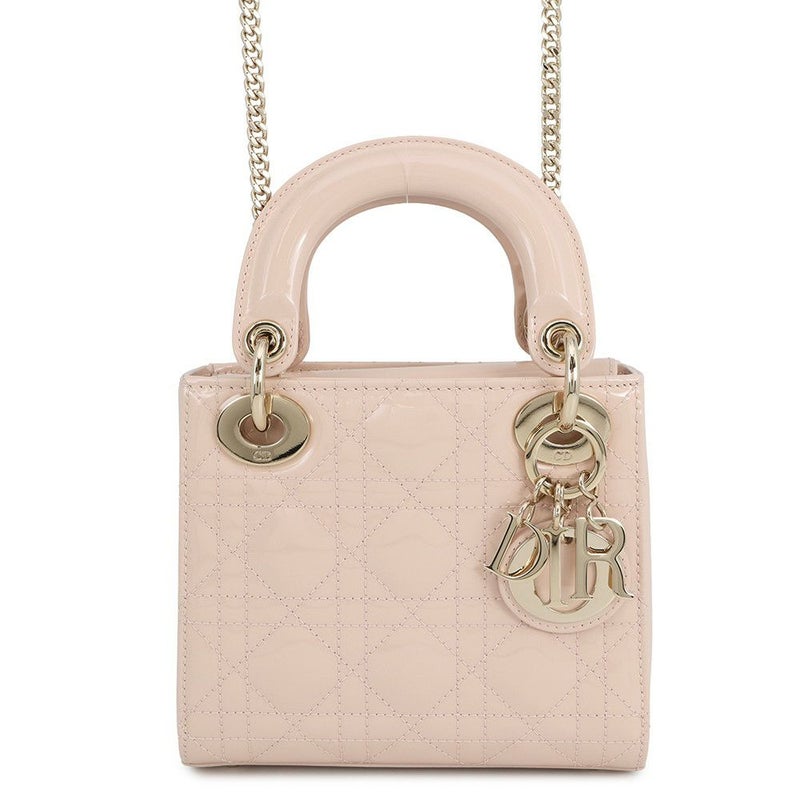 クリスチャン・ディオール ハンドバッグ レディディオール カナージュ ミニ パテントレザー M0505OWCB 2way