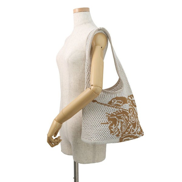 バーバリー ショルダーバッグ EKD クロシェバッグ ビスコース 8109266 BURBERRY 白