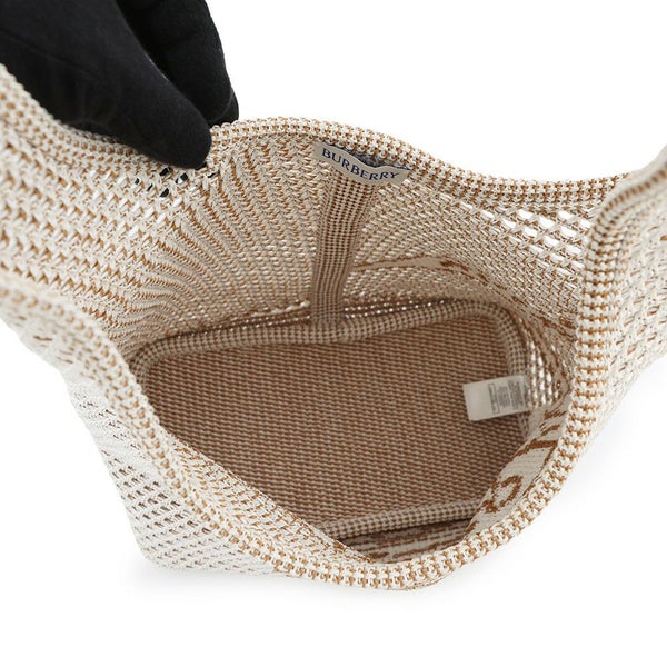 バーバリー ショルダーバッグ EKD クロシェバッグ ビスコース 8109266 BURBERRY 白