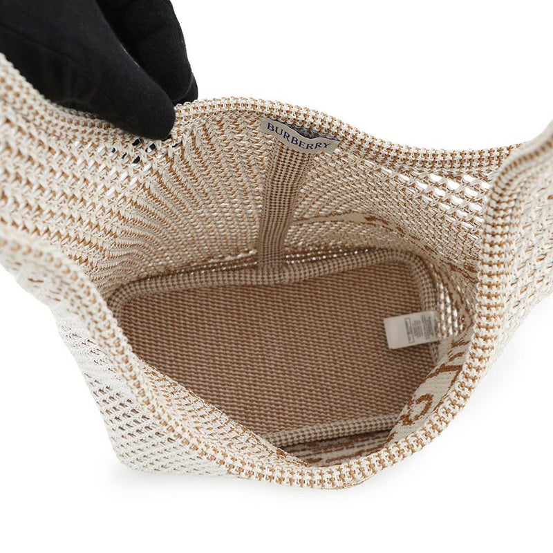 バーバリー ショルダーバッグ EKD クロシェバッグ ビスコース 8109266 BURBERRY 白