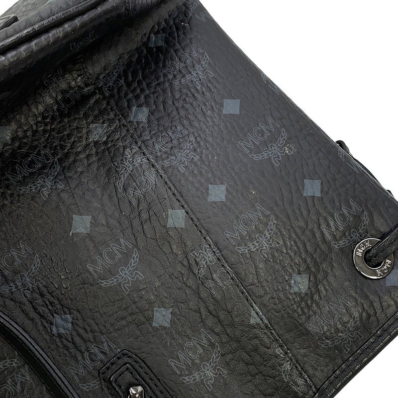 エムシーエム トートバッグ ヴィセトス レザー MWPS5AVI38BK001 MCM 黒