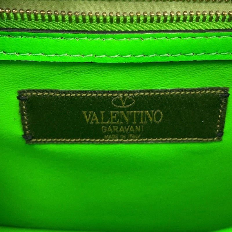 ヴァレンティノ・ガラヴァーニ チェーンショルダーバッグ グラムロック カモフラージュ キャンバス レザー VALENTINO