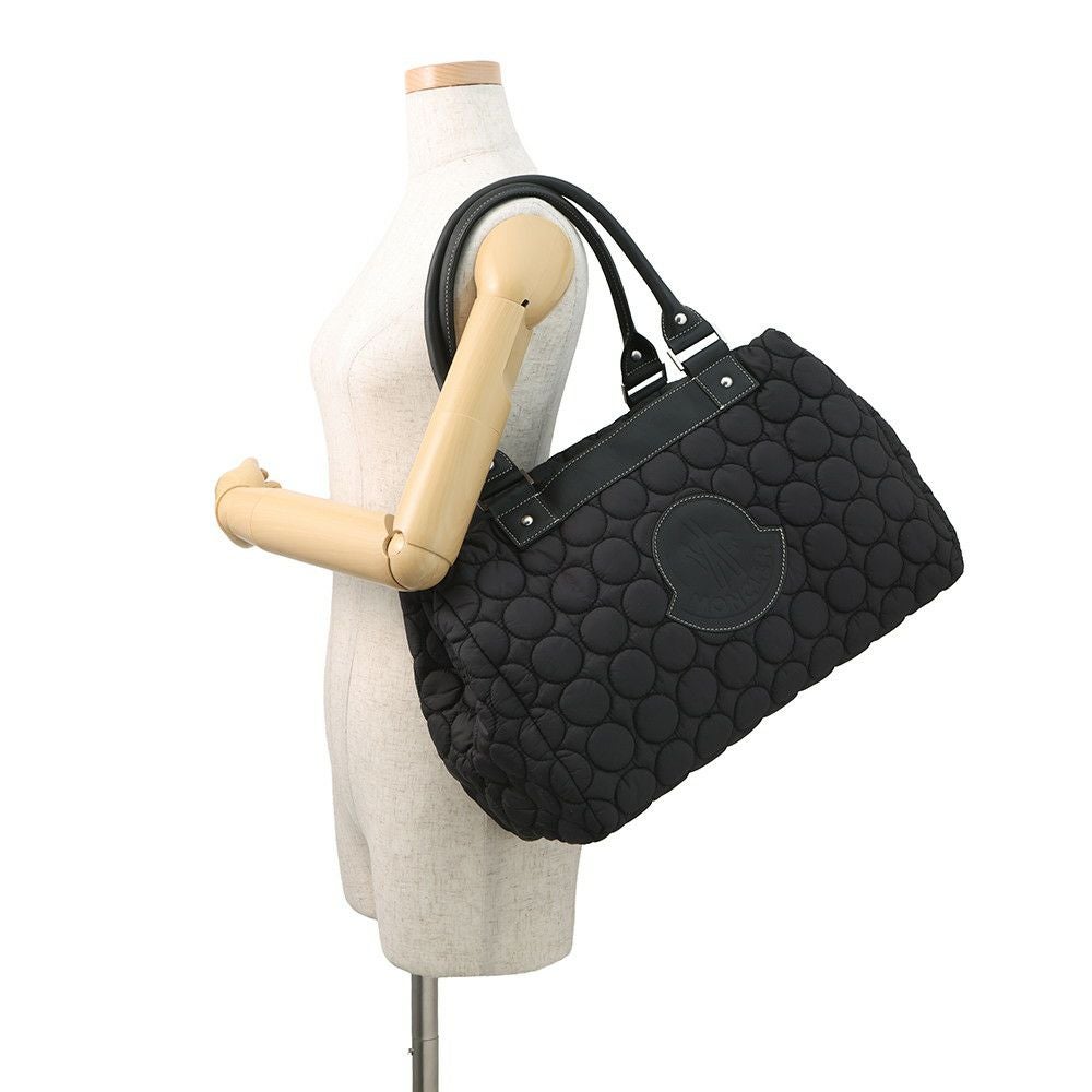 モンクレール トートバッグ キルティング ナイロン MONCLER 黒 安心
