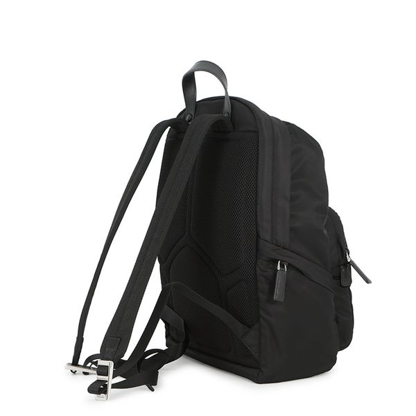 プラダ リュック Re-Nylon x サフィアーノ バックパック ナイロン 2VZ104 PRADA バッグ リュックサック 黒