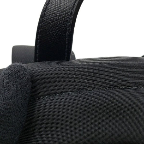 プラダ リュック Re-Nylon x サフィアーノ バックパック ナイロン 2VZ104 PRADA バッグ リュックサック 黒