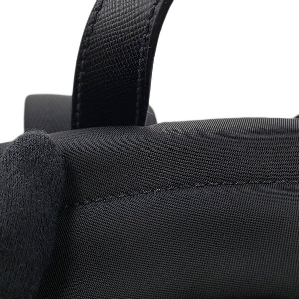 プラダ リュック Re-Nylon x サフィアーノ バックパック ナイロン 2VZ104 PRADA バッグ リュックサック 黒