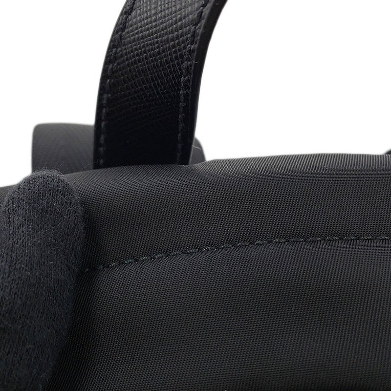 プラダ リュック Re-Nylon x サフィアーノ バックパック ナイロン 2VZ104 PRADA バッグ リュックサック 黒