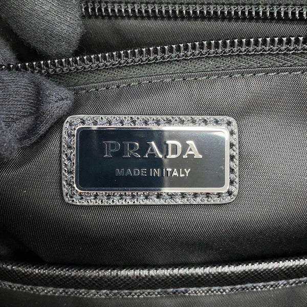 プラダ リュック Re-Nylon x サフィアーノ バックパック ナイロン 2VZ104 PRADA バッグ リュックサック 黒