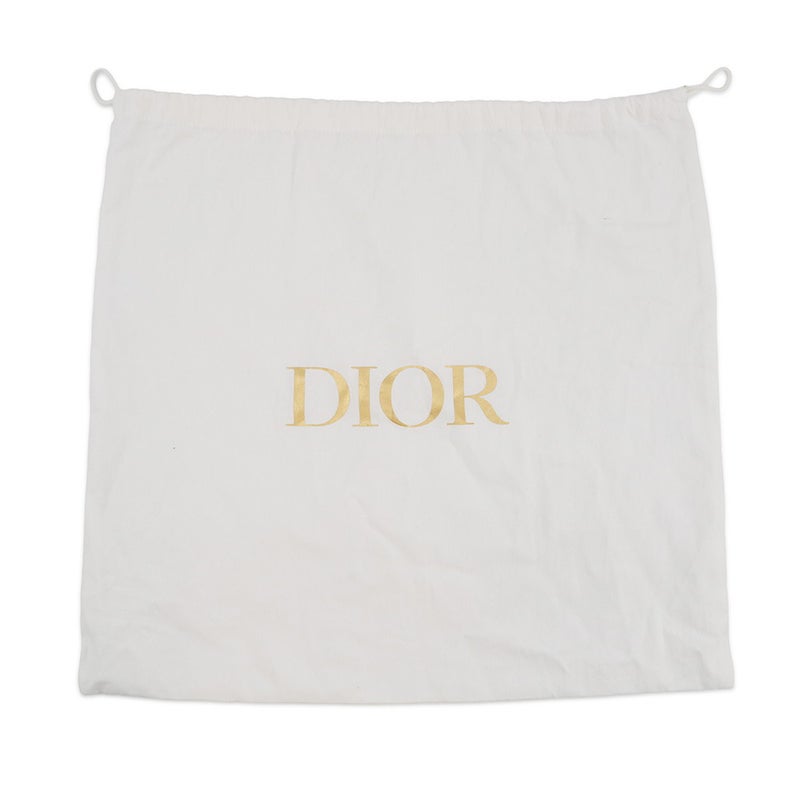 クリスチャン・ディオール チェーンショルダーバッグ マクロカナージュ CD ラウンジ ホーボーバッグ ラムスキン M22626FBE 白